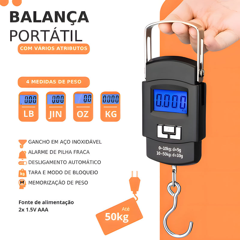 Mini Balança Digital Portátil de Mão